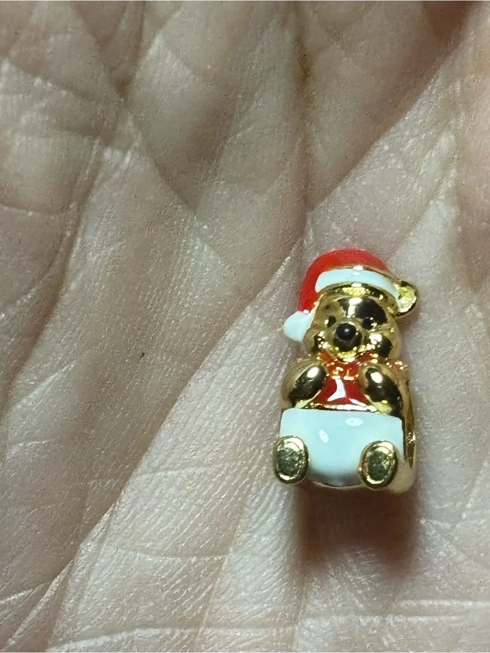 Charm for bracelet. winnie the pooh xmas.